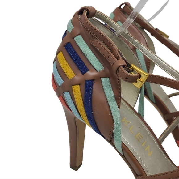 Anne Klein | Women's Multicolored Leather Strap Akileane High Heel (Size 11M) - Picture 6 of 12